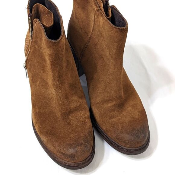 Browns Suede Ankle Bootie - Picture 7 of 8